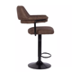Set of 2 swivel bar stools Vintage Brown