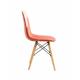 Set of 2 upholstered dining chairs - Patch Coral model Seat