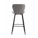 Set of 2 retro bar chairs - Light grey 