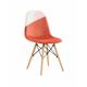 Set of 2 upholstered dining chairs - Patch Coral model Seat