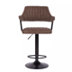 Set of 2 swivel bar stools Vintage Brown