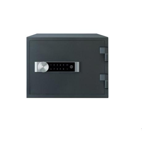 Seif Yale YFM/352; Incuietoare digitala cu tastatura touch, Carcasa mecanismului de inchidere din otel galvanizat epoxi ofera o dubla protectie la rugina; Incuietoare electronica de inalta siguranta (peste 1 miliard de combinatii; Bolturile spate din otel ofera protectie la atac in zona balamalelor
