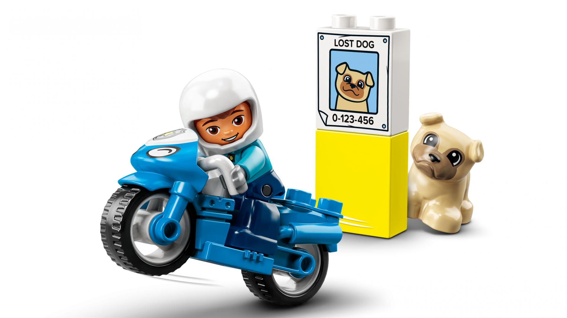 Set de constructie Lego, Motocicleta de politie, 10967