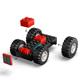 TRACTOR DE FERMA ROSU CU REMORCA SI OI, LEGO 60461
