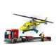 Set de constructie Lego, Transport elicopter salvare, 60343