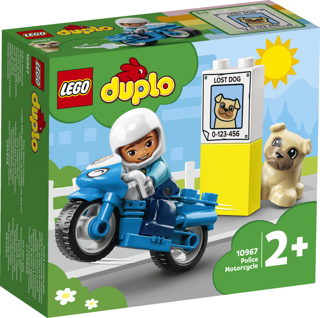 Set de constructie Lego, Motocicleta de politie, 10967