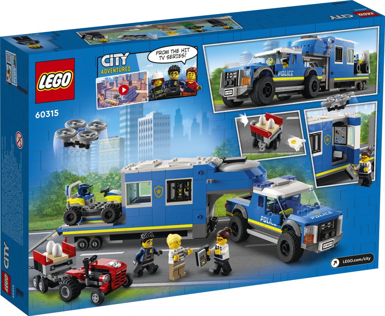 Set de constructie Lego, Centrul comanda al politiei, 60315