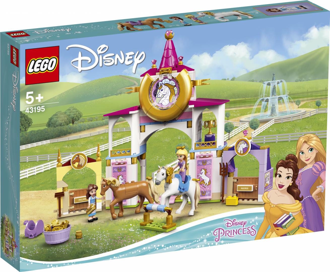 Set de constructie Lego, Grajd regal, Belle si Rapunzel, 43195