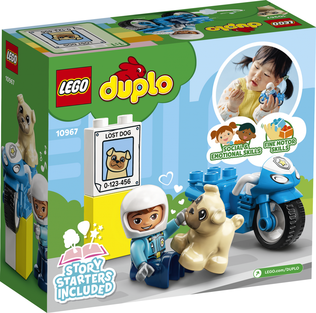 Set de constructie Lego, Motocicleta de politie, 10967