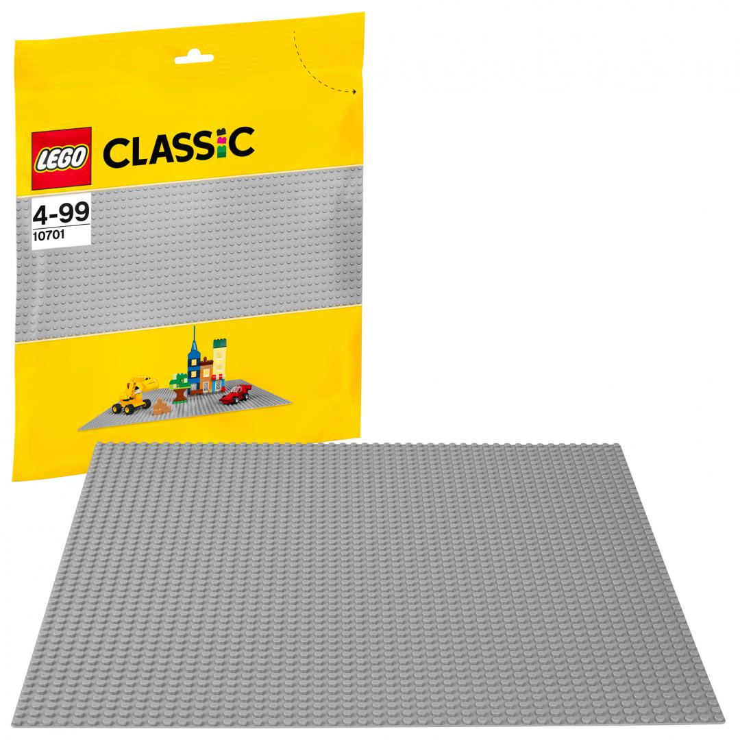 Placa de baza gri, Lego 10701