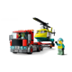 Set de constructie Lego, Transport elicopter salvare, 60343