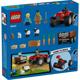 TRACTOR DE FERMA ROSU CU REMORCA SI OI, LEGO 60461
