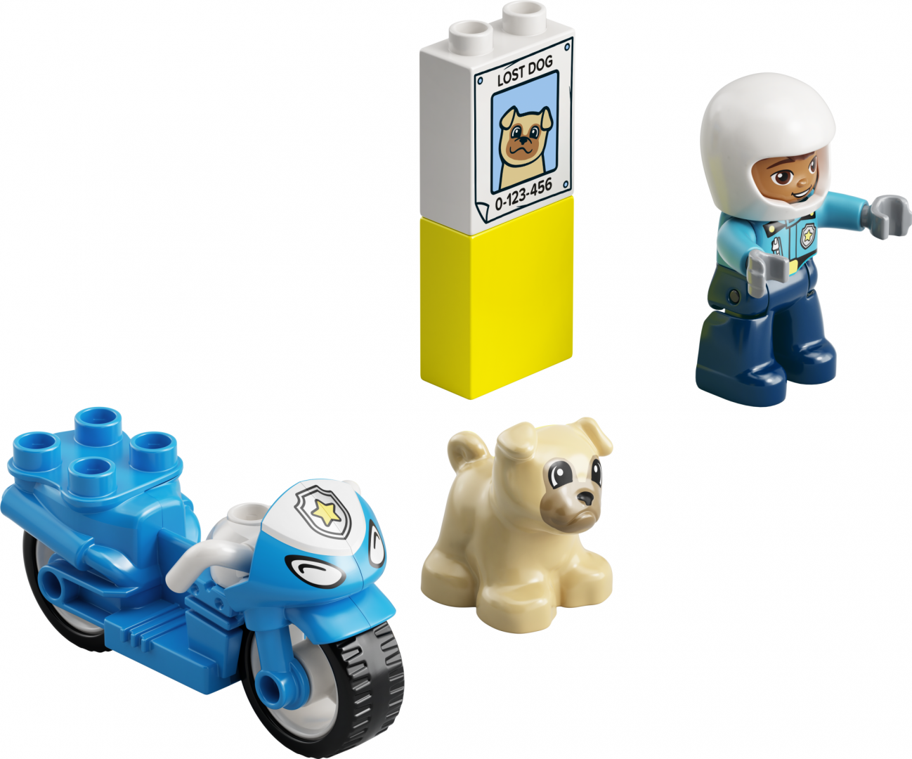 Set de constructie Lego, Motocicleta de politie, 10967