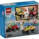 PACHET DE CURSE FURGONETA DE PIZZ VS. CAMION DE POMPIERI, LEGO 60458