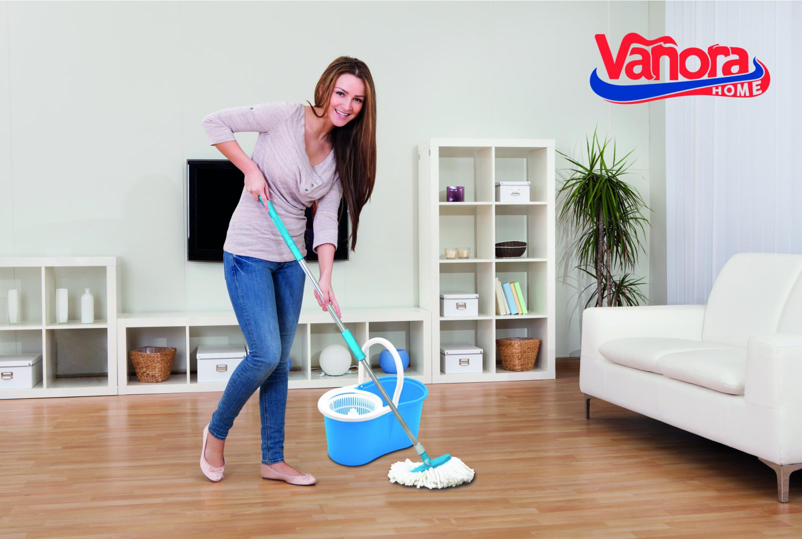 Set curatenie Vanora home primo,mop rotativ 360, albastru