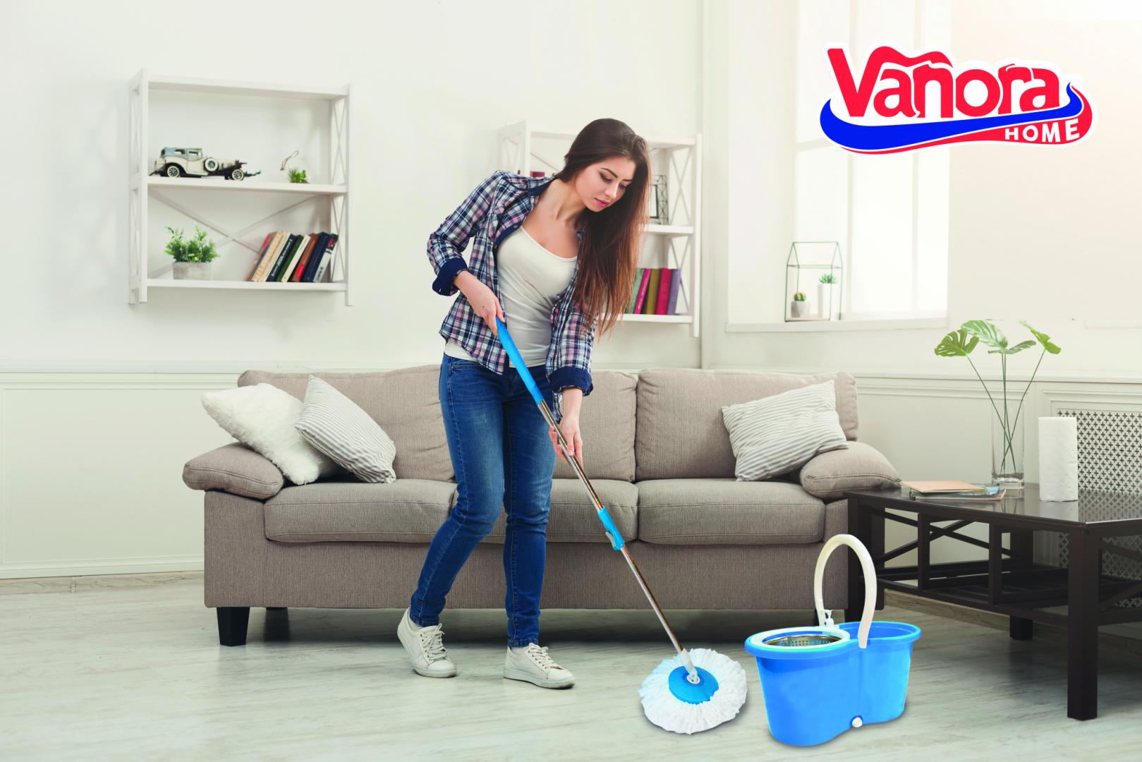 Set curatenie Vanora home super easy clean, mop rotativ 360