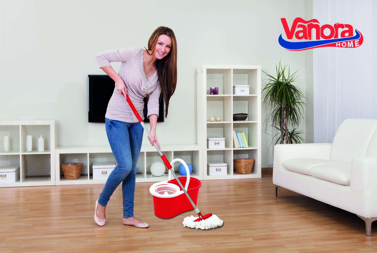 Set curatenie Vanora home primo,mop rotativ 360, rosu