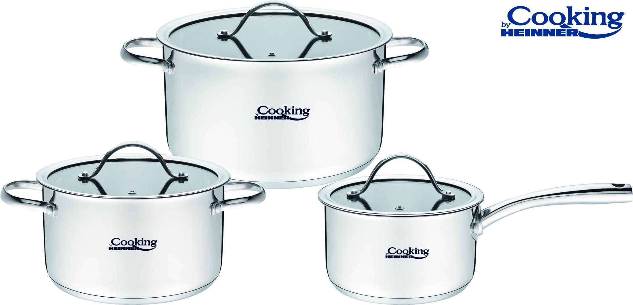 SET GATIT DIN INOX 6 PIESE, ANNA,  COOKING BY HEINNER