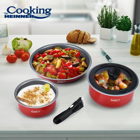 Set Gatit Heinner Aluminiu 5 Piese, Salsa