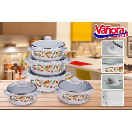 Set Gatit Vanora 10 Piese Emailat, Cereiza