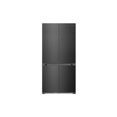 Frigider Side by side Multidoor Heinner HSBS-HM505MDSINFDXE++, Total No Frost, capacitate totala: 505L, clasa energetica: E, compresor Inverter, display LED cu control touch, sistem Multi Air-Flow, tehnologie InoxCool, sistem MultiClimate - 4 zone cu control, Inox Antracit