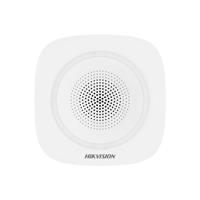 Sirena interior wireless AX PRO Hikvision DS-PS1-I-WE(Blue Indicator); 868MHz two-way Tri-X wireless technology, distanta comunicare RF: 1600m in camp deschis, nivel sonor: 90 la 110dB, 3 tipuri de sonerii de alarma: alarma la efractie, alarma la incendiu si alarma panica, criptare: AES-128, complet