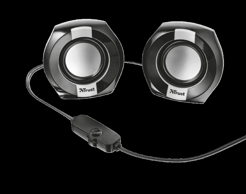 Boxe Stereo Trust Polo Compact 2.0 Speaker, 8W, negru