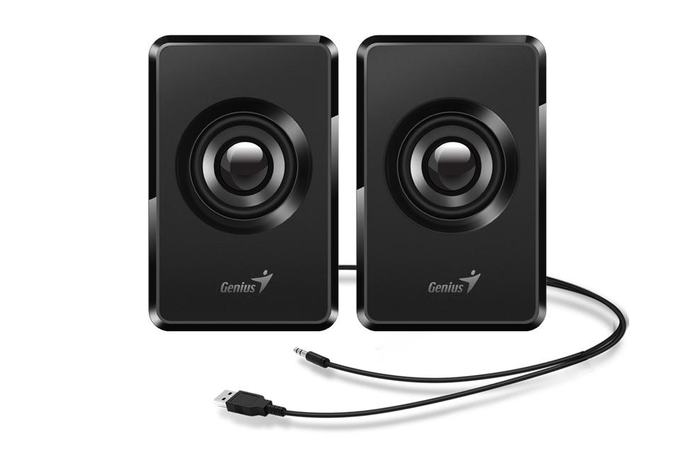 BOXE GENIUS 2.0, RMS: 3W (2 x 1.5W), USB power, black, „SP-U125" „31730042400"