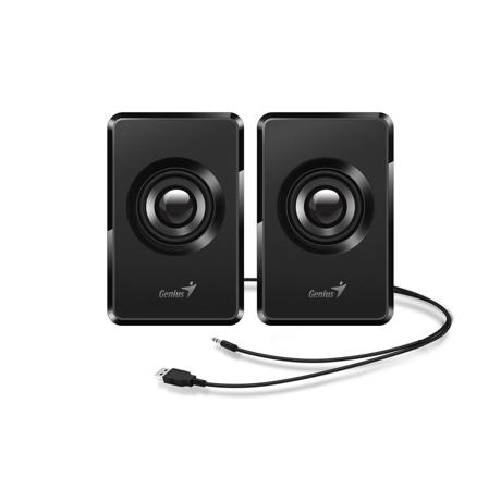 BOXE GENIUS 2.0, RMS: 3W (2 x 1.5W), USB power, black, „SP-U125" „31730042400"