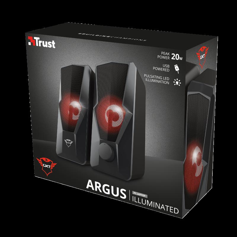 Boxe Stereo Trust GXT 610 Argus, 10W, rosu