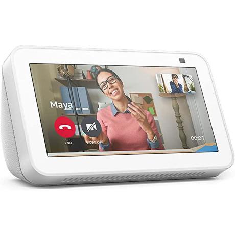 Boxa inteligenta Amazon Echo Show 5 (2nd Gen), 5.5" Touch Screen, Camera 2 MP, Wi-Fi, Bluetooth, alb