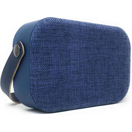 Boxa portabila Denver BTS-63BLUE, 2x3W RMS, Bluetooth 4.1, 3.5mm AUX IN, baterie 400mAh (3 ore autonomie @ 80% volum), albastru