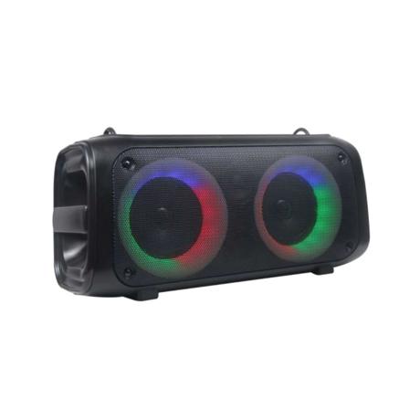 Boxa portabila Akai ABTS-45, Bluetooth 5.0, putere 16W, baterie Li-ion 1500 mAh, slot USB/microSD, cu ecran led, cu led-uri RGB, neagra
