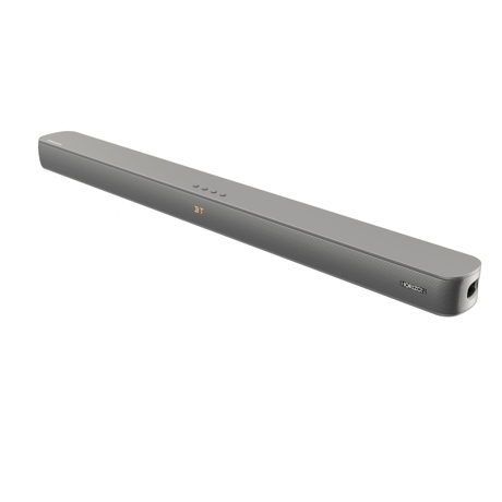 SOUNDBAR HORIZON HAV-S3600 / System 2.0 / RMS 100W (25W x4) / Digital Optical / AUX (3.5mm) / HDMI-ARC (CEC) / BT 5.3 / USB Playback / DOT- Matrix Display / Remote + Button Keys / Impedance: 6Ω x4 / Signal to Noise Ratio (SNR): 70dB / Total Harmonic Distortion (THD): 1% (1kHz, 1W) / Wall-Mount Ready
