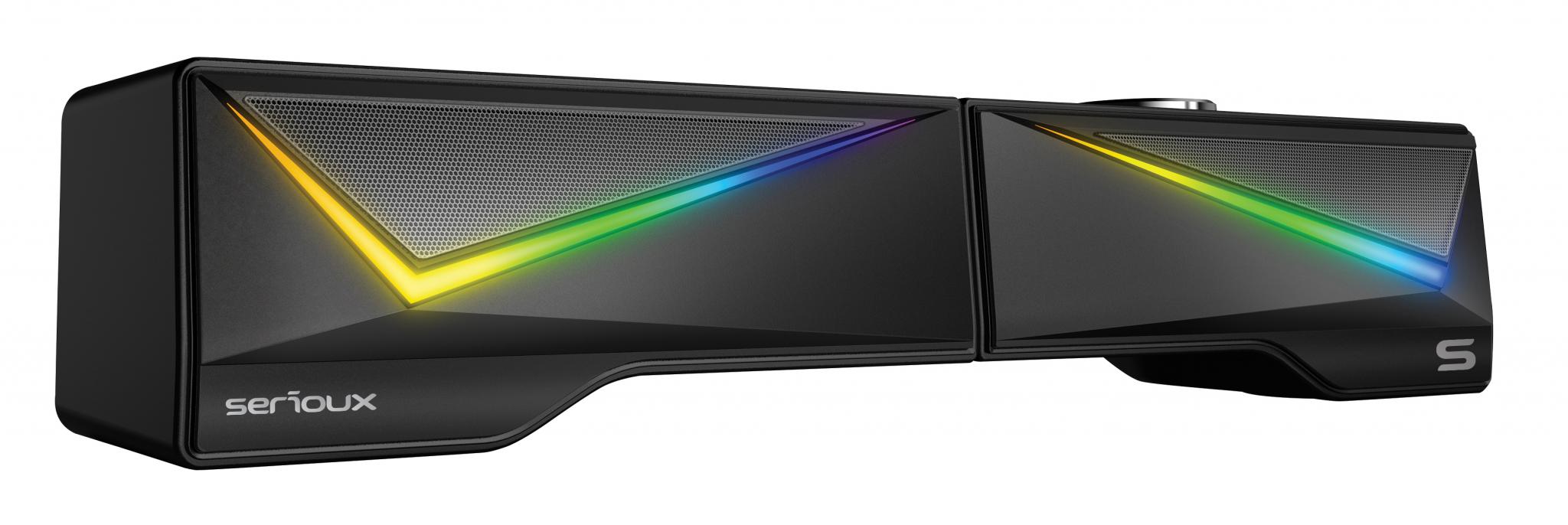 Boxe gaming 2.0 Blys RGB,  functie Dual Mode Bluetooth , putere: 3W x 2, impedanță: 4Ω, frecvență: 200Hz - 16KHz, sensibilitate: 650mv±50mv, alimentare: DC5V / 1A, S/N:≥85dB, dimensiunea driverului: 2 inch x 2, Conexiune: 3.5mm jack TRS, RGB : 6 moduri de lumină, cablu USB & audio: 1.2m