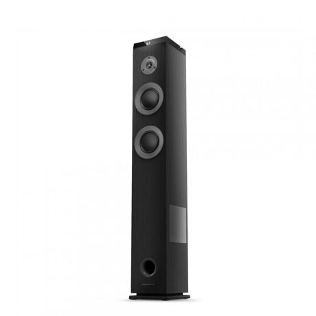 Sistem Audio 2.1 Energy System Tower 5 MAX, bluetooth 5.3, interfata jack 3.5mm, putere: 100W, frecventa raspuns 40 Hz ~ 18 kHz, frecventa FM: 87,5 - 108 MHz, ecran/afisaj: LED, suport card de memorie: microSD si stick-uri USB pana la 128 GB, include telecomanda, material: lemn, dimensiuni