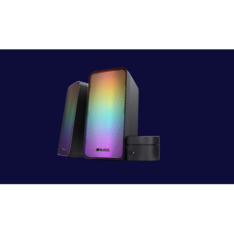 Trust GXT 611 WEZZ 2.0 Speaker Set LED  Remote control wired Controls on/off, volume control, right Connection type wired Cable length power cable 180 cm Cable length audio cable 180 cm Cable length satellite cable 120 cm  Power output (peak) 12 W Power output (RMS) 6 W Power output - satellite