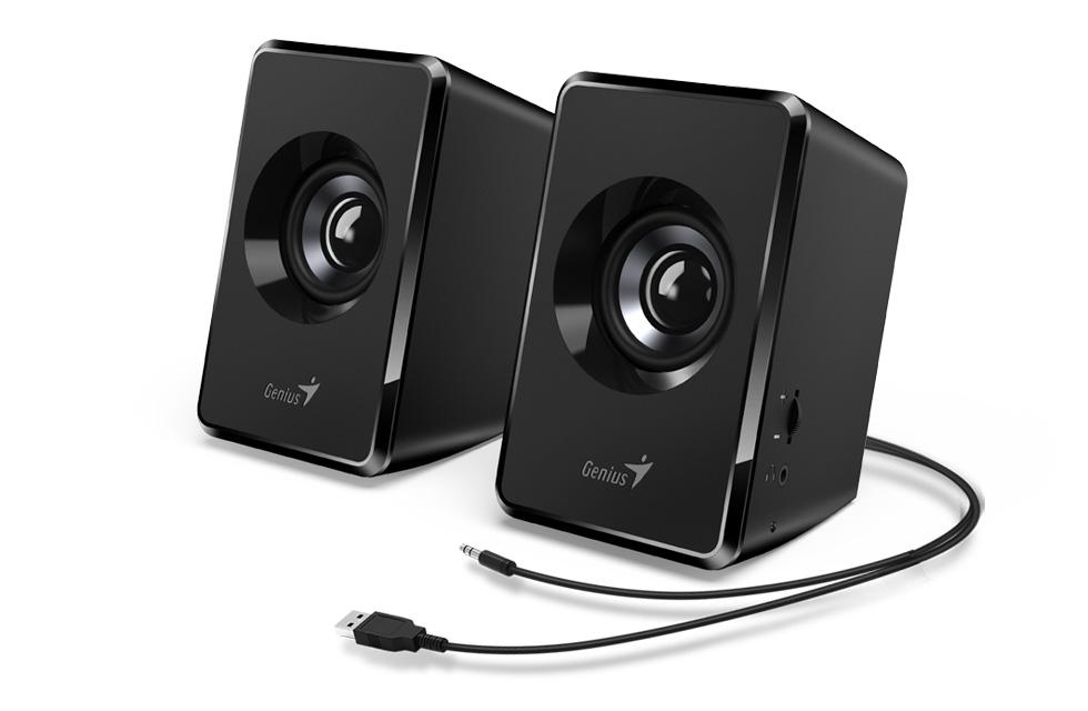 BOXE GENIUS 2.0, RMS: 3W (2 x 1.5W), USB power, black, „SP-U125" „31730042400"