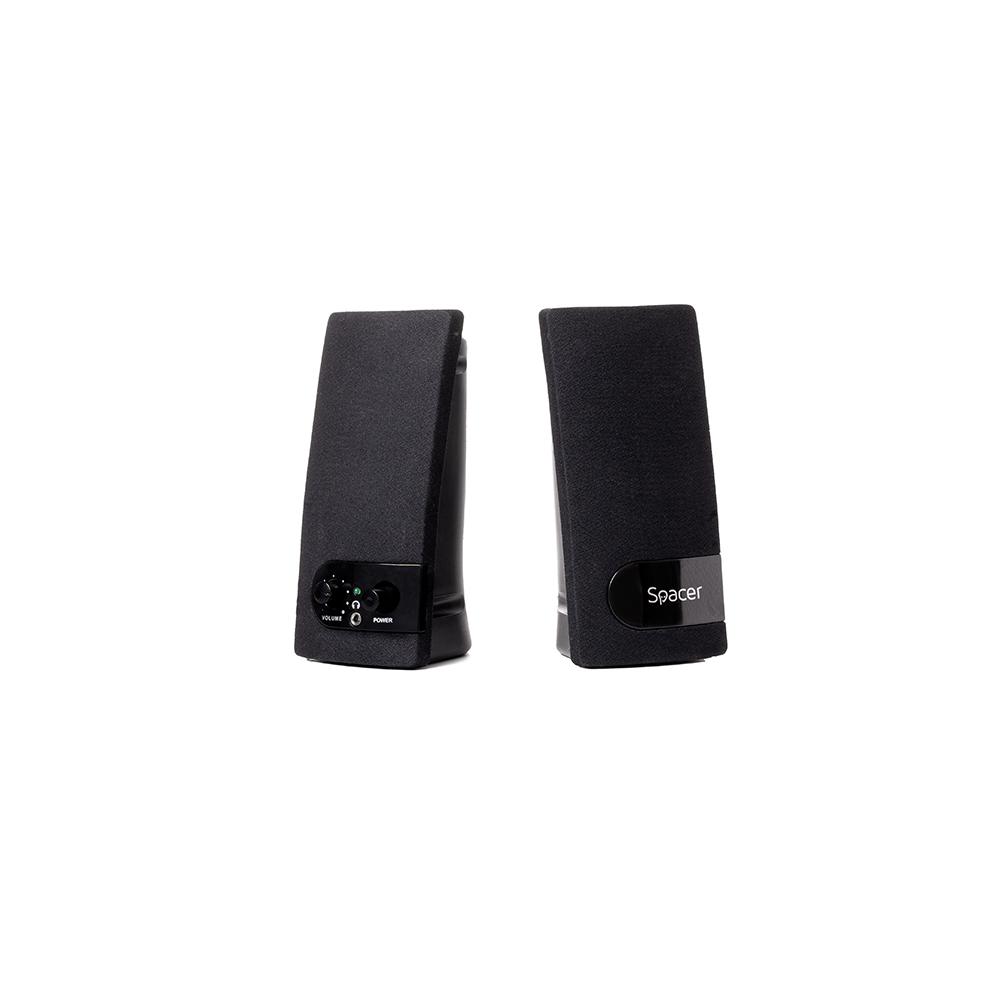 BOXE SPACER 2.0 SPB-216 6W (2 x 3W), control volum, mufa casti, USB power, negru