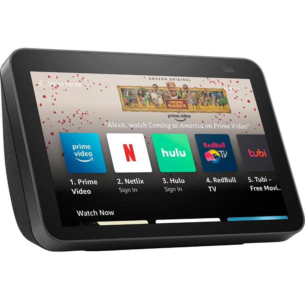 Boxa inteligenta Amazon Echo Show 8 (2nd Gen), 8" Touch Screen, Camera 13 MP, Wi-Fi, Bluetooth, Negru