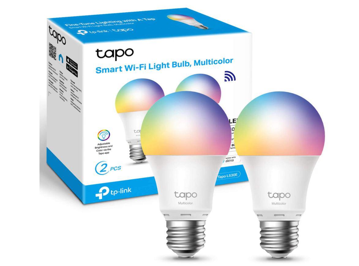 TP-Link Tapo L530E 2 PACK Smart bulb Multicolor Wi-Fi, E27, Wi-Fi Protocol IEEE 802.11b/g/n, Wi-Fi Frequency: 2.4 GHz Wi-Fi, 806 lumeni, 8.7 W, 2,500 K~ 6,500 K, Switching Circles 15,000.
