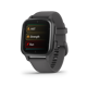Ceas Smartwatch Garmin Venu SQ2 Slate Bezel Shadow Gray, Silicone Band 20mm, NFC, GPS, 5 ATM Water Proof