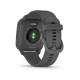 Ceas Smartwatch Garmin Venu SQ2 Slate Bezel Shadow Gray, Silicone Band 20mm, NFC, GPS, 5 ATM Water Proof
