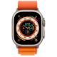 Apple Watch Ultra Cellular, 49mm Titanium Case with Orange Alpine Loop - Large