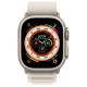 Apple Watch Ultra Cellular, 49mm Titanium Case with Starlight Alpine Loop - Medium
