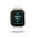 Ceas Smartwatch Garmin Venu SQ2 - Cream Gold Bezel with White Case, Silicone Band 20mm, NFC, GPS, 5 ATM Water Proof