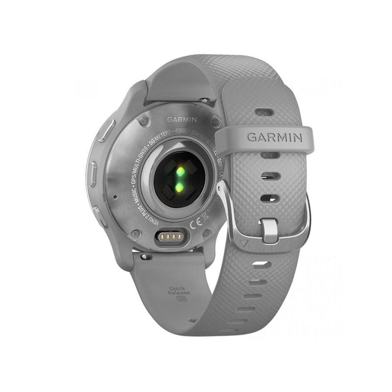 Garmin SmartWatch Venu 2 Plus Silver Stainless Steel Bezel, Grey