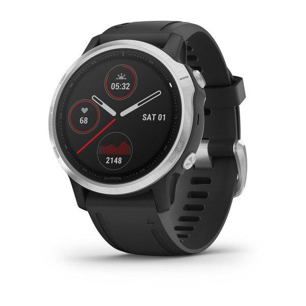 Smartwatch Garmin Fenix 6S, GPS, Silver w/Black Band