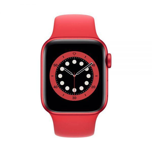 Smartwatch Apple Watch S6 GPS + Cellular Regular, 40mm, Aluminium Case with Red Sport Band