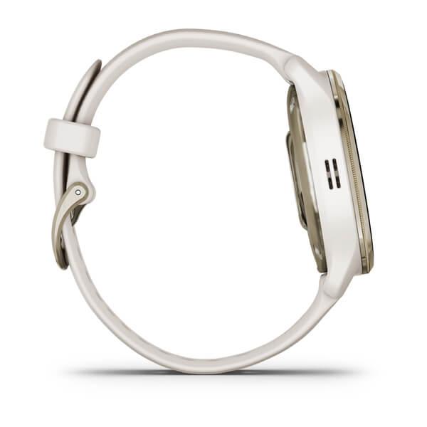 Garmin SmartWatch Venu 2 Plus Stainless Steel Bezel, Ivory + Cream Gold